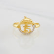 Anillo Delfin 15´s 1.95g / T6 1/4 Oro Amarillo 18K