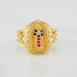 Anillo Virgen Guadalupe 3.25g / T5 3/4 Oro Amarillo 18K