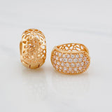Candongas Berlin 4.65g / 1/2 in Oro Rosa 18K