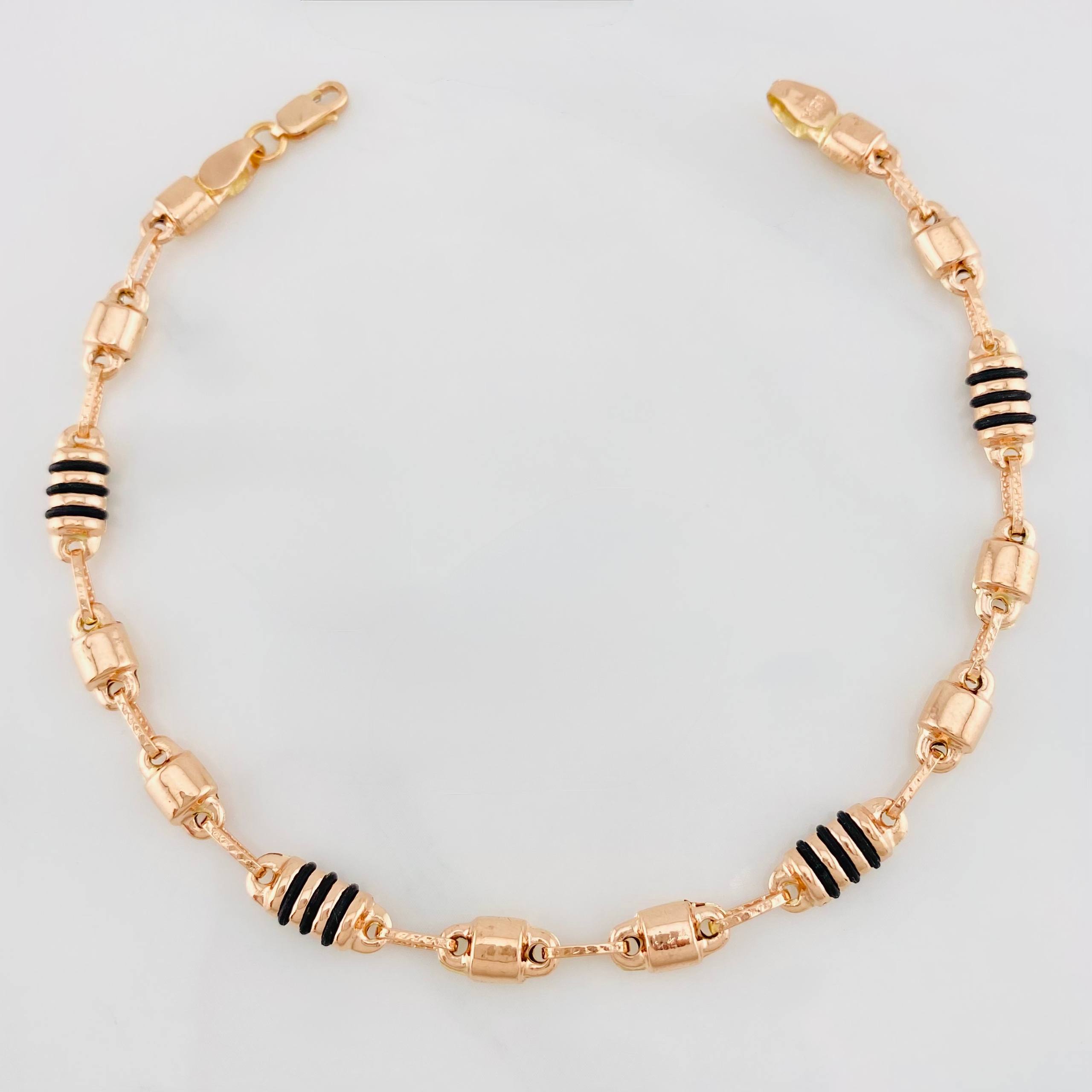Pulso Barril Candando Boya 4.3g / 8 in / 4.38mm Oro Rosa 18K
