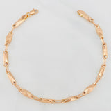 Pulso Eslabon 4g / 8 in / 3.72mm Oro Rosa 18K