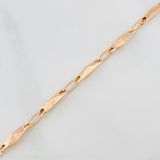Pulso Eslabon 4g / 8 in / 3.72mm Oro Rosa 18K