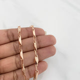Pulso Eslabon 4g / 8 in / 3.72mm Oro Rosa 18K