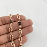 Pulso Barril tornillo 5g / 8 1/4 in / 6.3mm Oro Rosa 18K