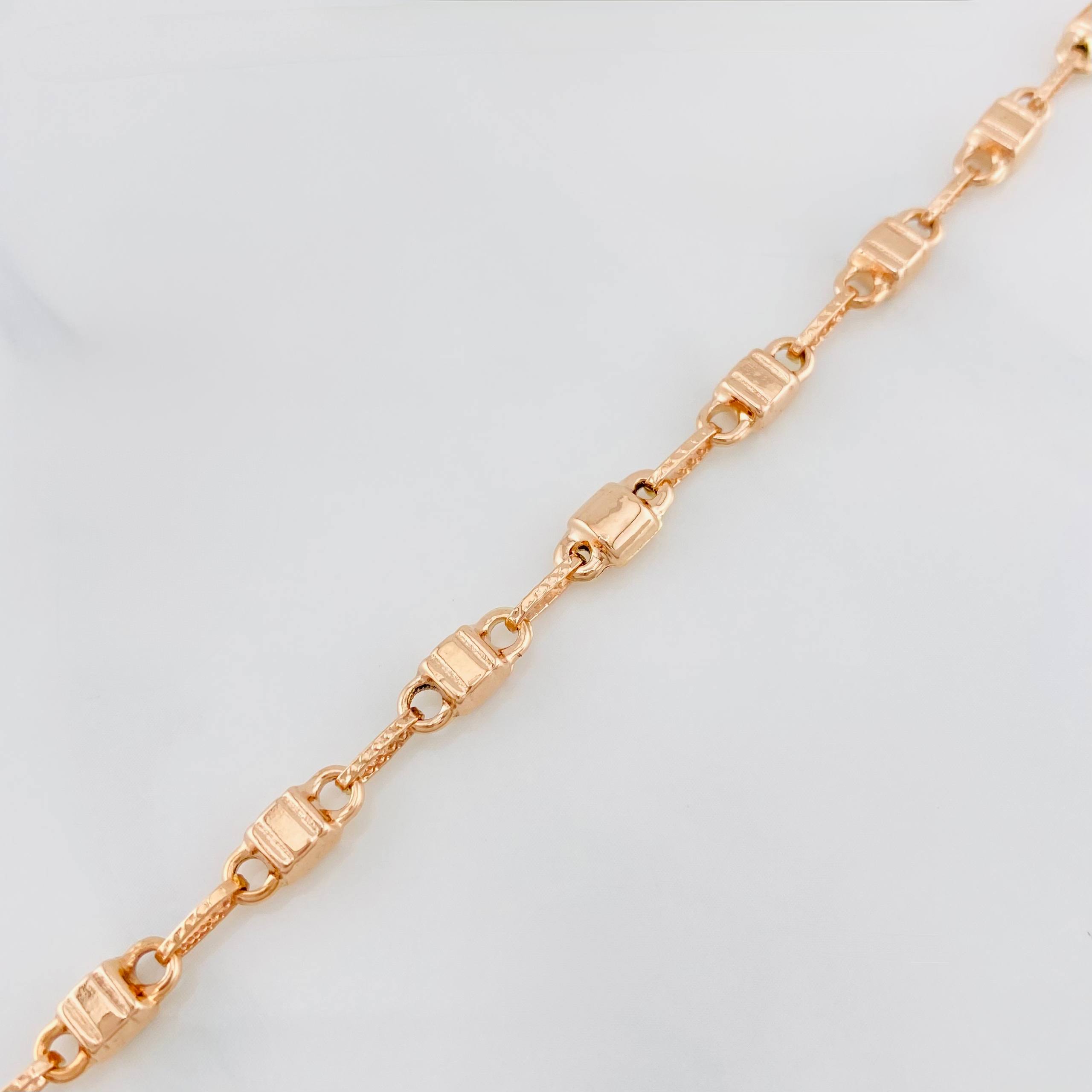 Pulso Candando boya 4.85g / 8 in / 4.24mm Oro Rosa 18K
