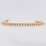 Pulso Tennis 14.65g / 6 1/4 in / 2.86mm Oro Rosa 18K