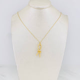 Cadena Aro seguido moño 2.65g / 17 3/4 in-16 1/2 in / 1mm Oro Amarillo 18K