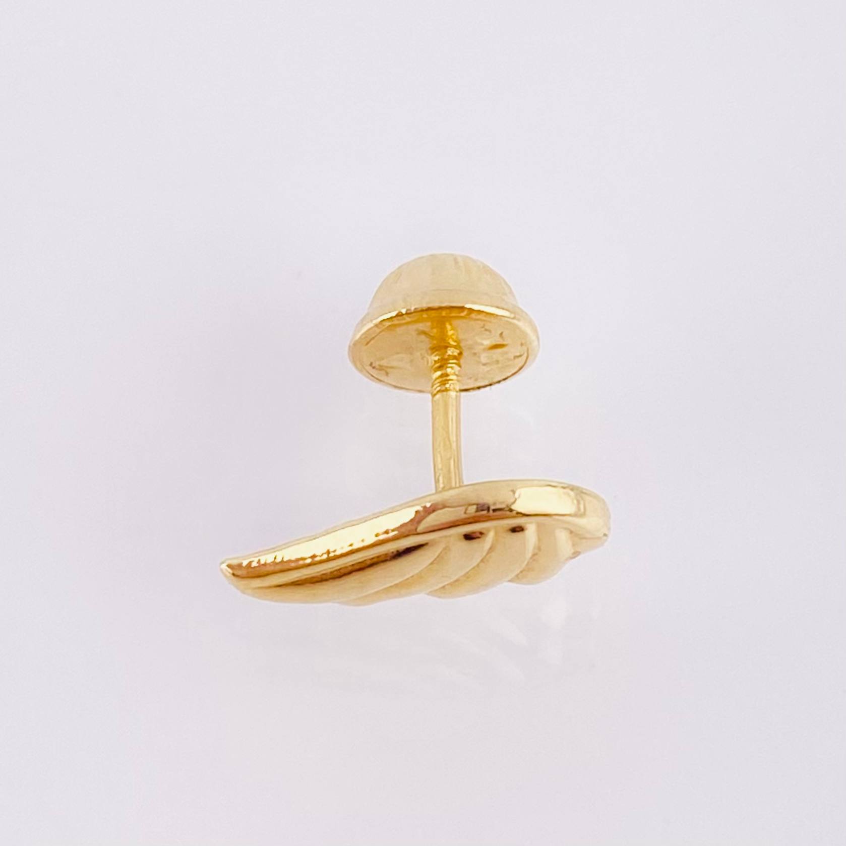 Topo Único Ala 0.35gr / 11mm Oro Amarillo 18K