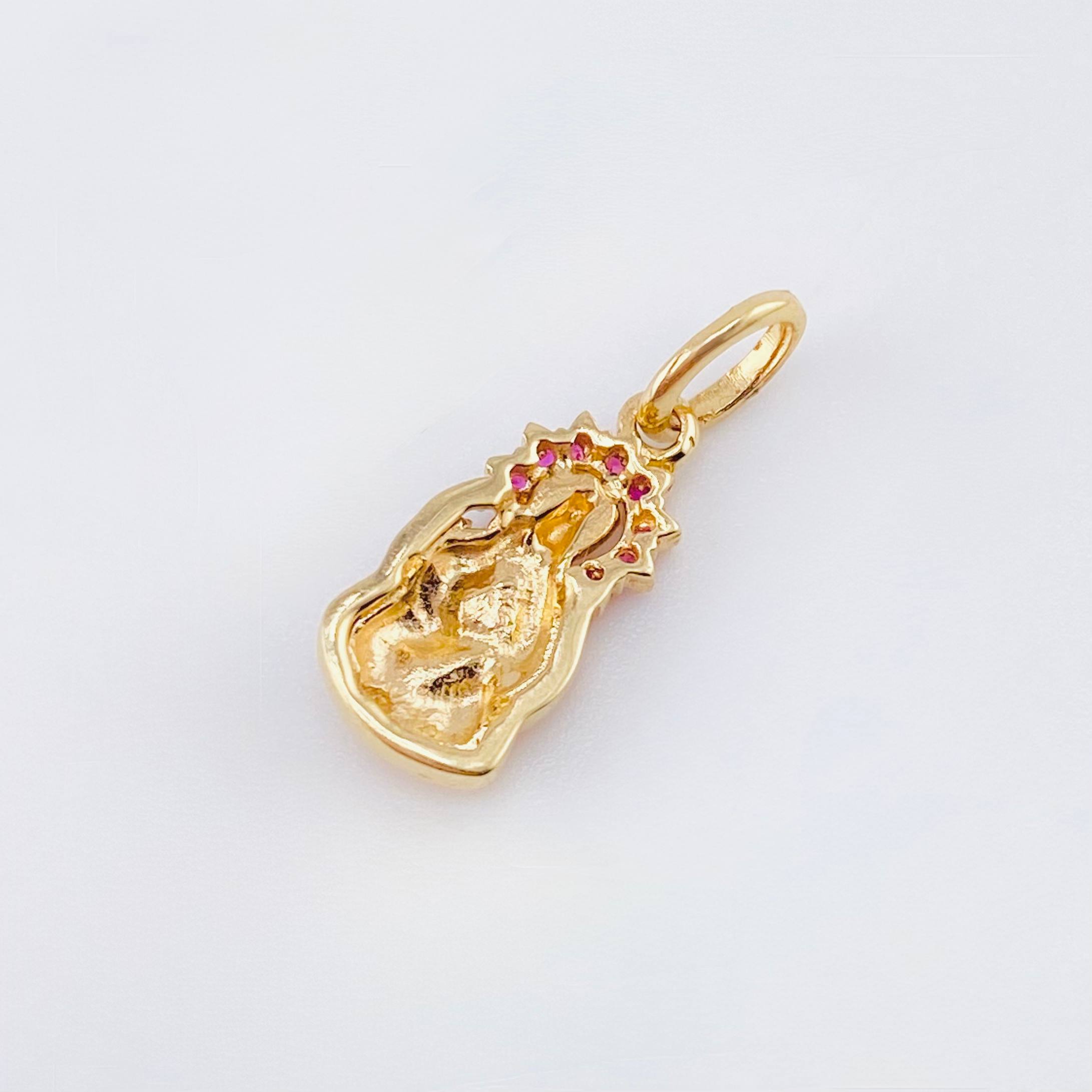 Dije Virgen Del Carmen 1.15gr / 3/4 in / Oro Amarillo 18K ©