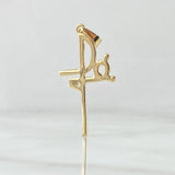 Dije Cruz Fé 1.25gr / 3.5cm / Liso Oro Amarillo 18K *