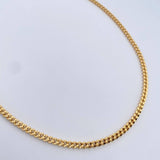 Cadena Cubana 11.4gr / 60cm / 3.9mm Oro Amarillo +0 18K $