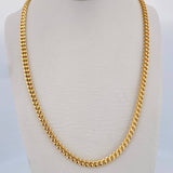Cadena Cubana 11.4gr / 60cm / 3.9mm Oro Amarillo +0 18K $