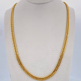 Cadena Cubana Reticulada 13gr / 59.8cm / 4.2mm Oro Amarillo +3 18K $