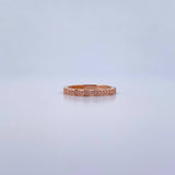 Churumbela Ring 1.8gr / Size 6 3/4 / White Zircons 18K Rose Gold $