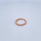 Churumbela Ring 1.8gr / Size 6 3/4 / White Zircons 18K Rose Gold $