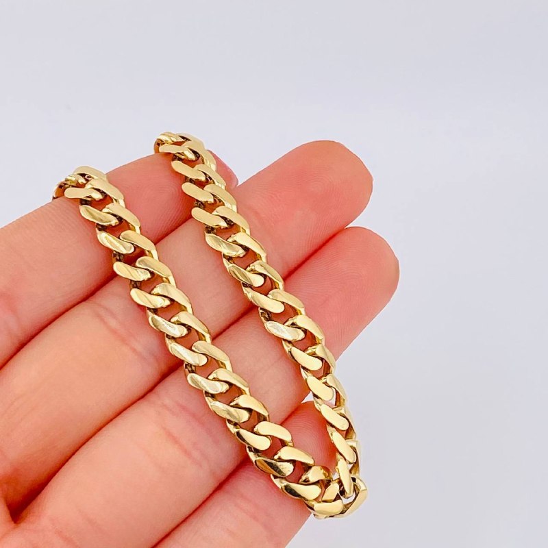 Cadena Cubana 24.95 g / 24 in / 6 mm Oro Amarillo 18K