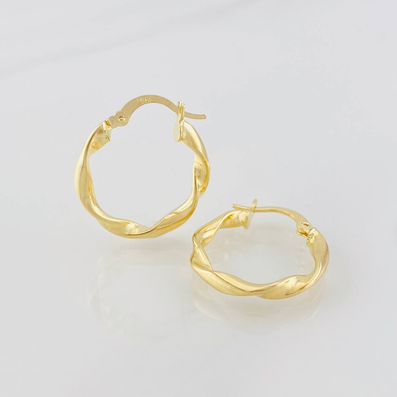 Candongas Melcocha 1.55g / 3/4 in Oro Amarillo 18K