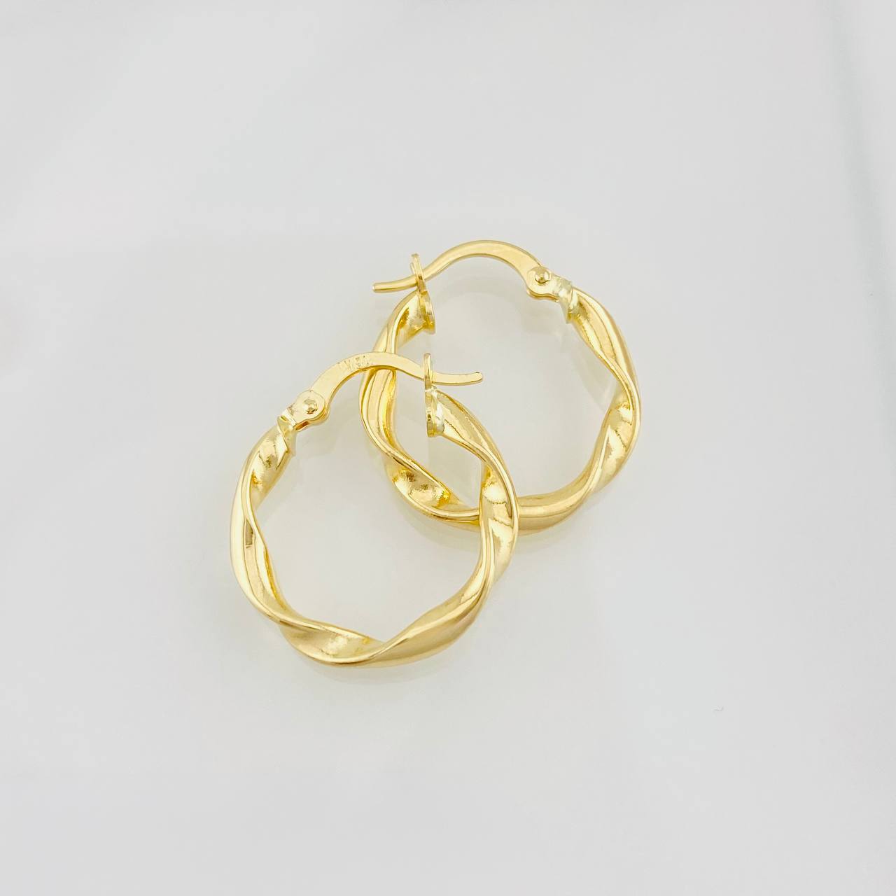 Candongas Melcocha 1.55g / 3/4 in Oro Amarillo 18K