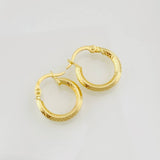 Candongas Clau 1.05g / 1/2 in Oro Amarillo 18K