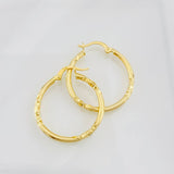 Candongas Megan 1.9g / 1 1/4 in Oro Amarillo 18K