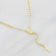 Rosary Miraculous Virgin Cross 6.3g / 22 in / 3mm Yellow Gold 18K