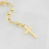 Rosary Miraculous Virgin Cross 6.3g / 22 in / 3mm Yellow Gold 18K