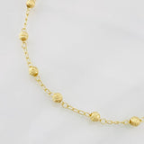 Bracelet Decade Miraculous Virgin Cross 2.85g / 7 1/2 in / 4mm Yellow Gold 18K