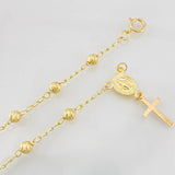 Bracelet Decade Miraculous Virgin Cross 2.85g / 7 1/2 in / 4mm Yellow Gold 18K