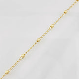 Bracelet Decade Miraculous Virgin Cross 2.55g / 7 1/2 in / 3mm Yellow Gold 18K