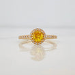 Halo Circle Ring 2.2g / T7 Yellow Gold 18K