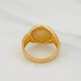 Crown Strap Ring 5.6g / T6 1/2 Two-Tone Yellow White Gold 18K