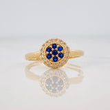 Halo Circle Ring 1.9g / T5 1/2 Yellow Gold 18K