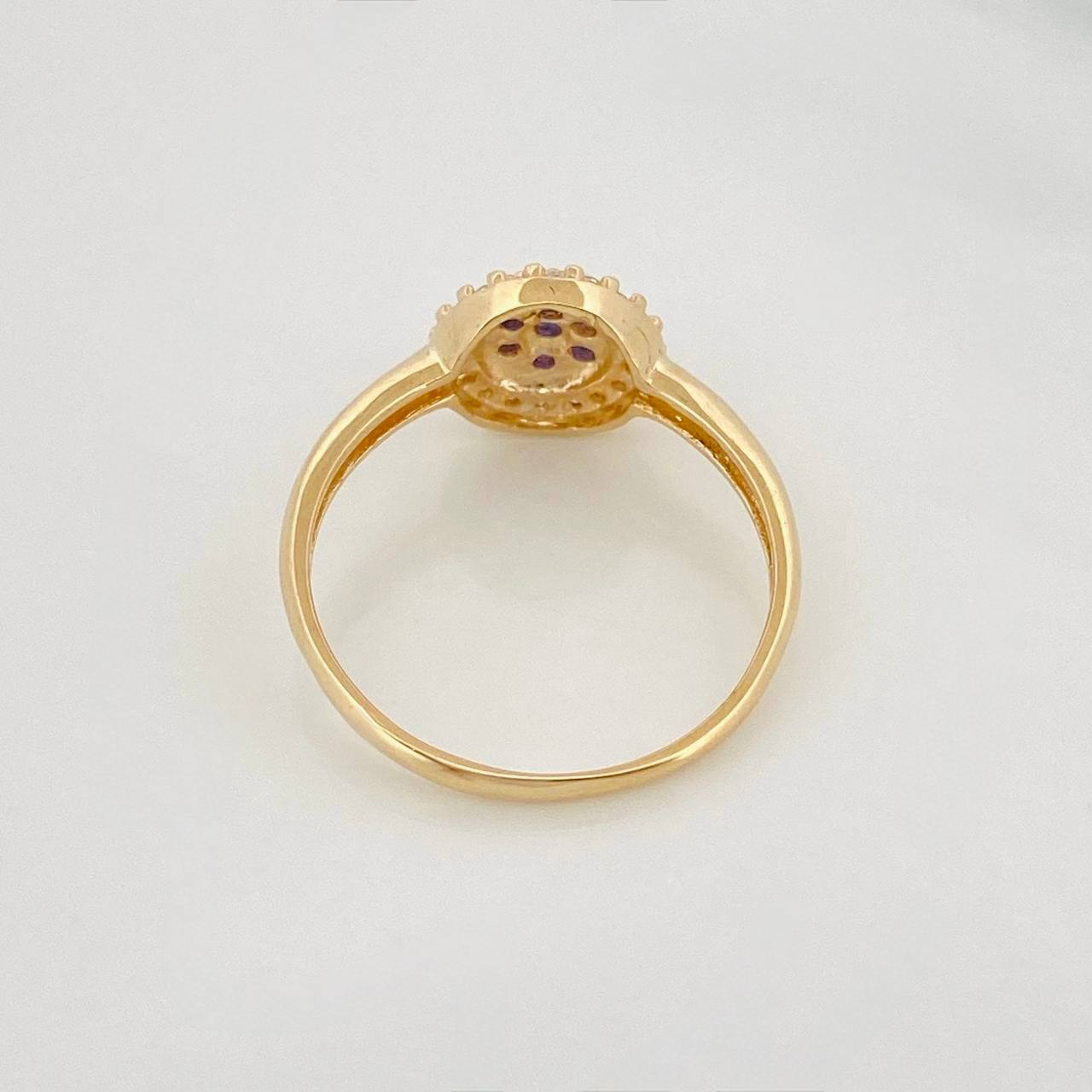Halo Circle Ring 1.9g / T5 1/2 Yellow Gold 18K