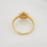 Halo Circle Ring 1.9g / T5 1/2 Yellow Gold 18K