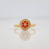 Halo Circle Ring 1.8g / T5 3/4 Yellow Gold 18K