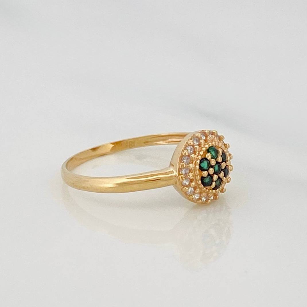Halo Circle Ring 1.75g / T6 3/4 Yellow Gold 18K