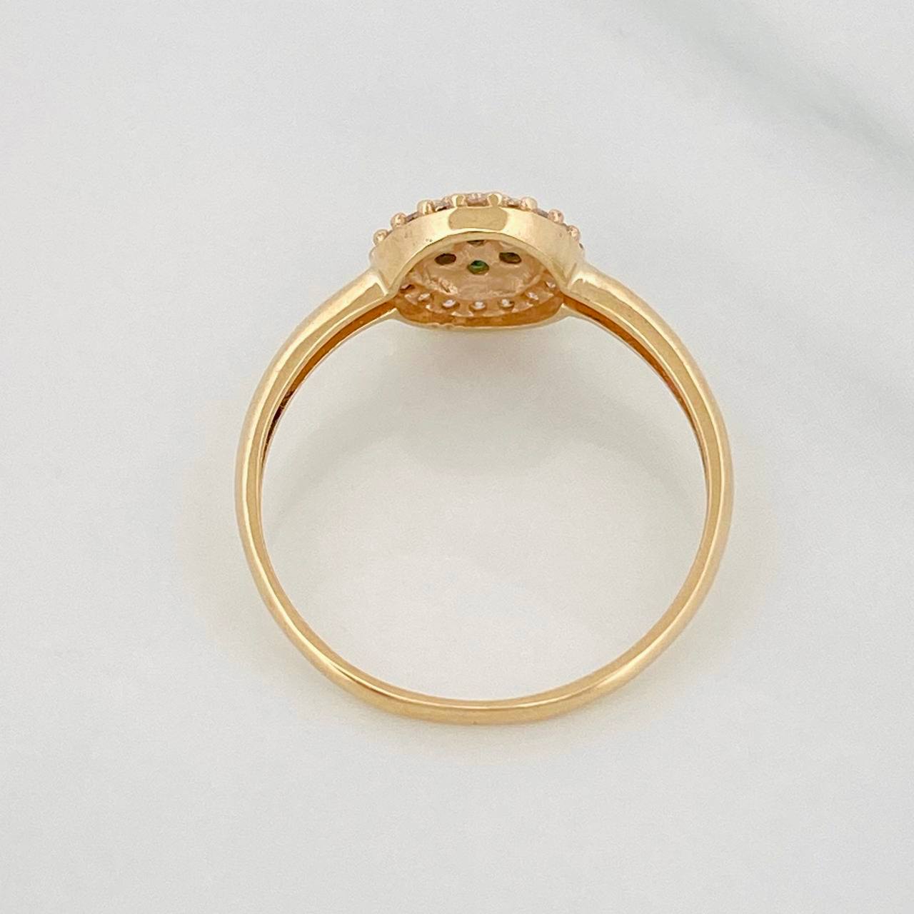 Halo Circle Ring 1.75g / T6 3/4 Yellow Gold 18K