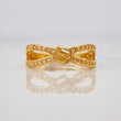 Double Strap Ring 2.35g / T7 1/4 Yellow Gold 18K