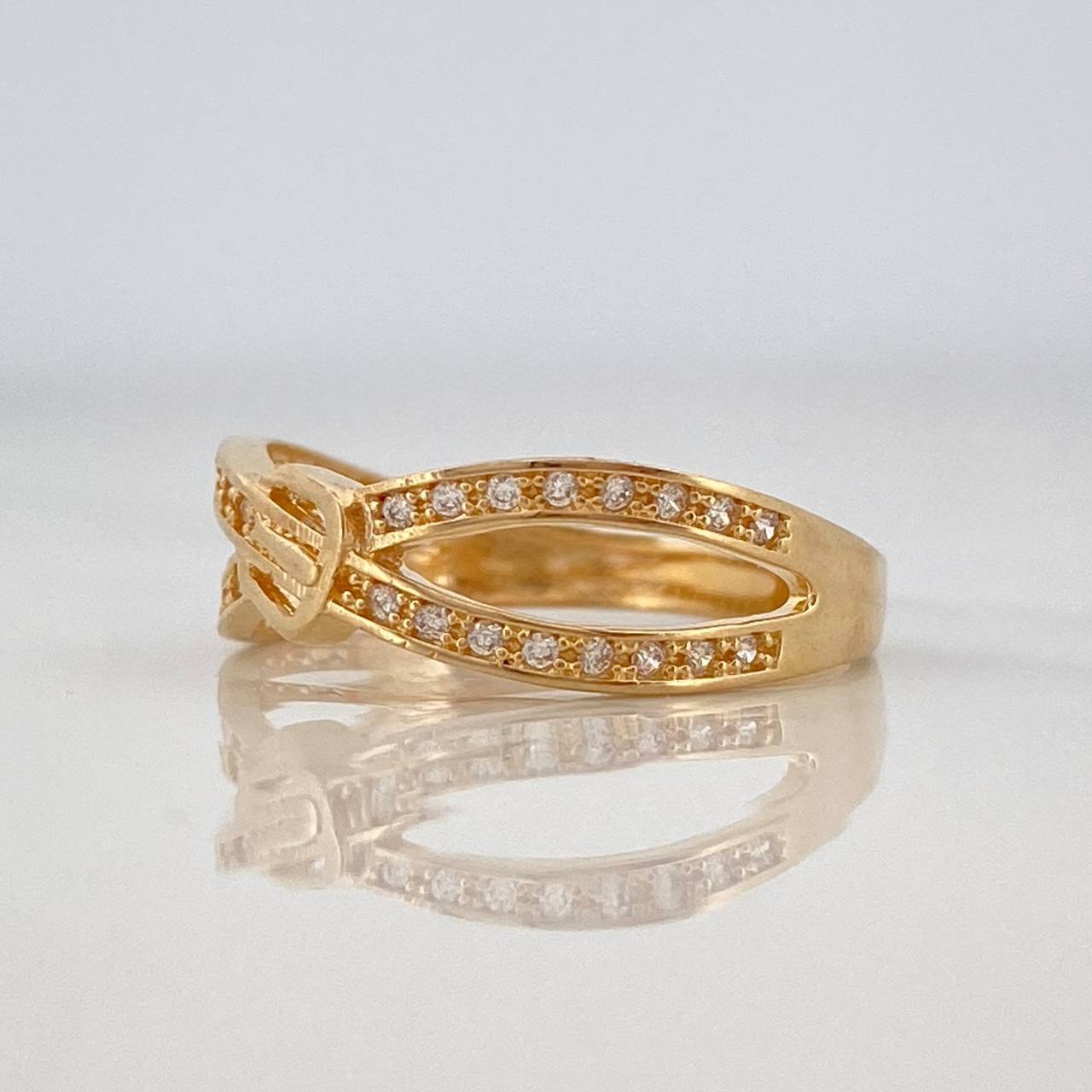 Double Strap Ring 2.35g / T7 1/4 Yellow Gold 18K