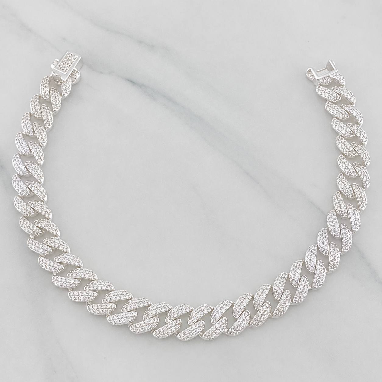 Cuban Links Bracelet 19.4g / 8 1/4 in / 8mm Silver 925