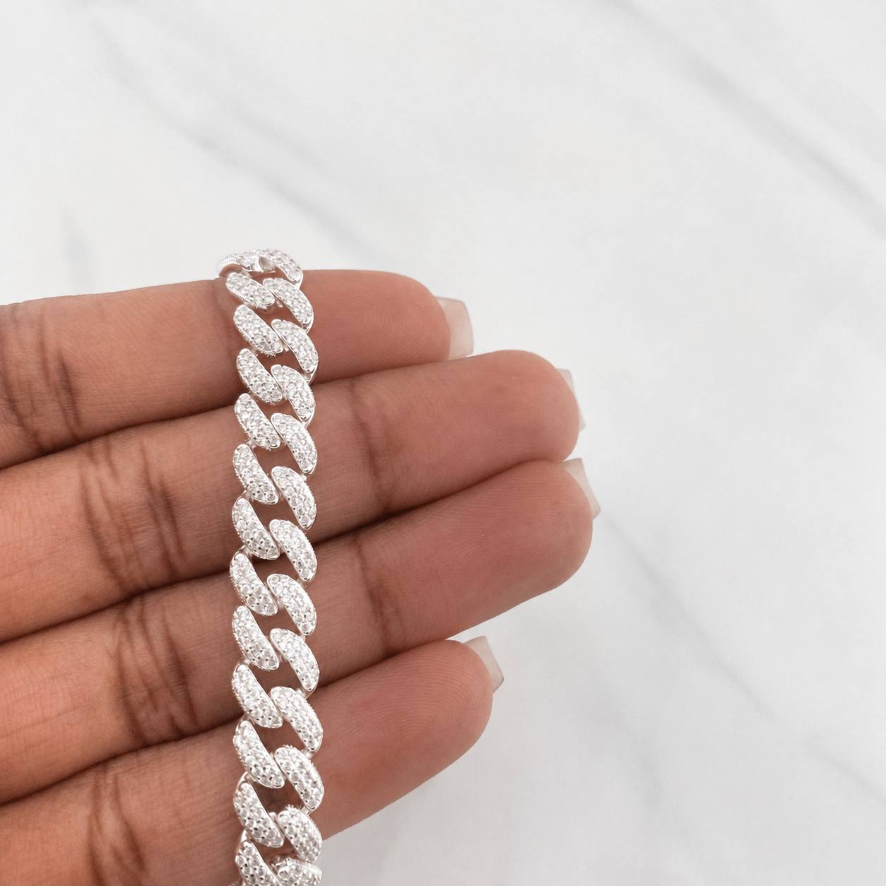 Cuban Links Bracelet 19.4g / 8 1/4 in / 8mm Silver 925