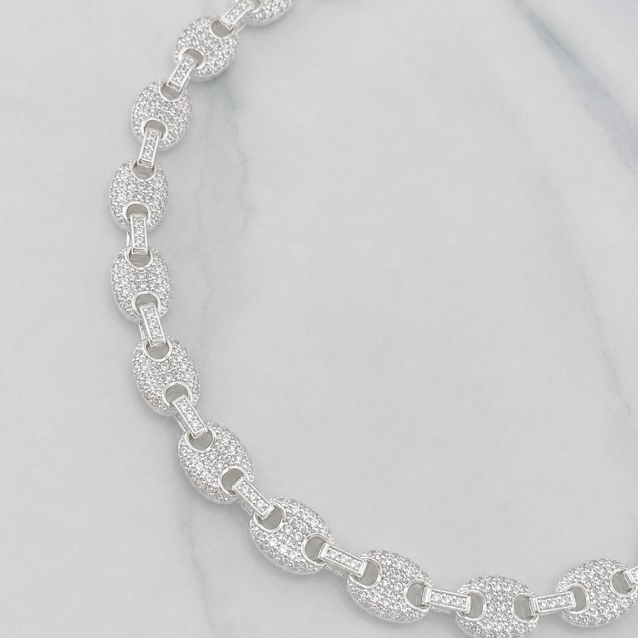 Diamond Cut Gc Bracelet 12.2g / 7 in / 6.2mm Silver 925