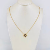 Clover Chain Military 7.35g / 16 1/2 in / 1.65mm Yellow Gold 18K