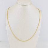 Cadena Militar 7.45g / 17 3/4 in / 1.88mm Oro Amarillo 18K