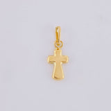 Dije Cruz Puntas Curvas 0.2g / 1/2 in Oro Amarillo 18K