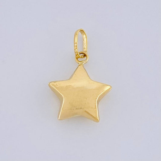 Dije Estrella 0.65g / 3/4 in Oro Amarillo 18K