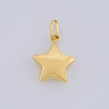 Dije Estrella 0.6g / 3/4 in Oro Amarillo 18K
