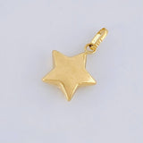 Dije Estrella 0.6g / 3/4 in Oro Amarillo 18K