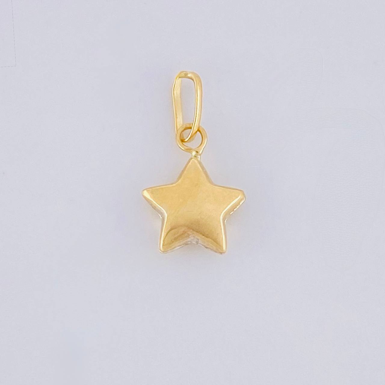 Pendant Star 0.25g / 1/2 in Yellow Gold 18K