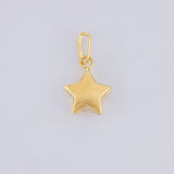 Pendant Star 0.25g / 1/2 in Yellow Gold 18K